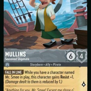 DISNEY LORCANA SINGLE CARDS: AZURITE SEA #265: Mullins – Seasoned Shipmate (Common 177/204: NM)