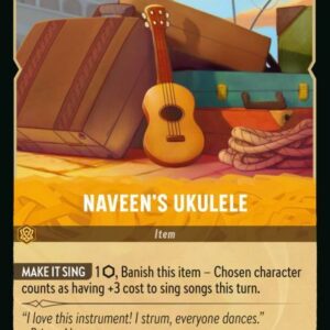 DISNEY LORCANA SINGLE CARDS: AZURITE SEA #271: Naveen’s Ukulele (Common 31/204: NM)
