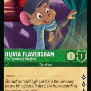 DISNEY LORCANA SINGLE CARDS: AZURITE SEA #277: Olivia Flaversham – The Toymaker’s Daughter (Rare 92/204 NM) DISNEY LORCANA SINGLE CARDS: AZURITE SEA #277: Olivia Flaversham – The Toymaker’s Daughter (Rare 92/204 NM)