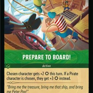 DISNEY LORCANA SINGLE CARDS: AZURITE SEA #301: Prepare to Board! (Common 94/204: NM)