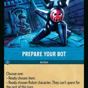 DISNEY LORCANA SINGLE CARDS: AZURITE SEA #303: Prepare Your Bot (Uncommon 165/204: NM)
