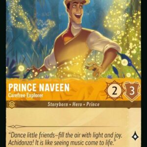 DISNEY LORCANA SINGLE CARDS: AZURITE SEA #305: Prince Naveen – Carefree Explorer (Common 10/204: NM)
