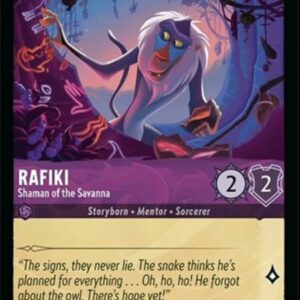 DISNEY LORCANA SINGLE CARDS: AZURITE SEA #315: Rafiki – Shaman of the Savanna (Common Foil 42/204: NM)