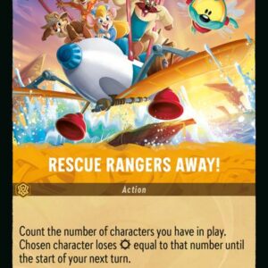 DISNEY LORCANA SINGLE CARDS: AZURITE SEA #320: Rescue Rangers Away! (Uncommon Foil 29/204: NM)