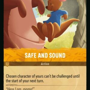 DISNEY LORCANA SINGLE CARDS: AZURITE SEA #327: Safe and Sound (Rare 30/204: NM)