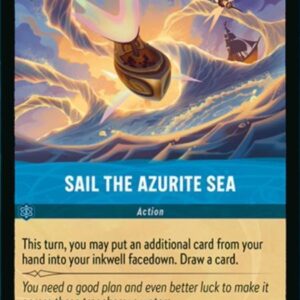 DISNEY LORCANA SINGLE CARDS: AZURITE SEA #329: Sail The Azurite Sea (Common 163/204: NM)