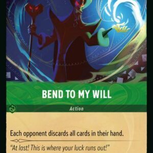 DISNEY LORCANA SINGLE CARDS: AZURITE SEA #36: Bend to My Will (Super Rare 93/204: NM)