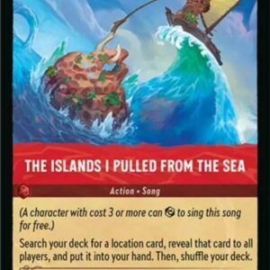 DISNEY LORCANA SINGLE CARDS: AZURITE SEA #367: The Islands I Pulled From The Sea (Uncommon 130/204: NM)