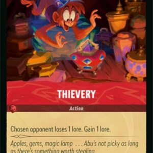 DISNEY LORCANA SINGLE CARDS: AZURITE SEA #372: Thievery (Common Foil 128/204: NM)