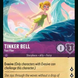 DISNEY LORCANA SINGLE CARDS: AZURITE SEA #380: Tinker Bell – Fast Flier (Common Foil 43/204: NM) DISNEY LORCANA SINGLE CARDS: AZURITE SEA #380: Tinker Bell – Fast Flier (Common Foil 43/204: NM)