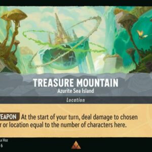 DISNEY LORCANA SINGLE CARDS: AZURITE SEA #392: Treasure Mountain (Rare 203/204: NM)