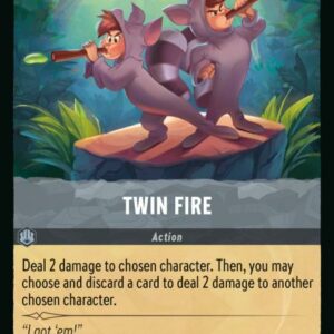 DISNEY LORCANA SINGLE CARDS: AZURITE SEA #395: Twin Fire (Common Foil 197/204: NM)