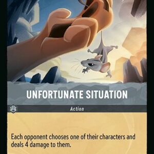 DISNEY LORCANA SINGLE CARDS: AZURITE SEA #398: Unfortunate Situation (Uncommon 199/204: NM)