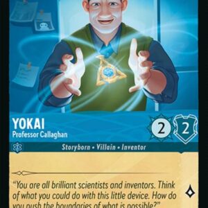 DISNEY LORCANA SINGLE CARDS: AZURITE SEA #415: Yokai – Professor Callaghan (Common Foil 158/204: NM) DISNEY LORCANA SINGLE CARDS: AZURITE SEA #415: Yokai – Professor Callaghan (Common Foil 158/204: NM)