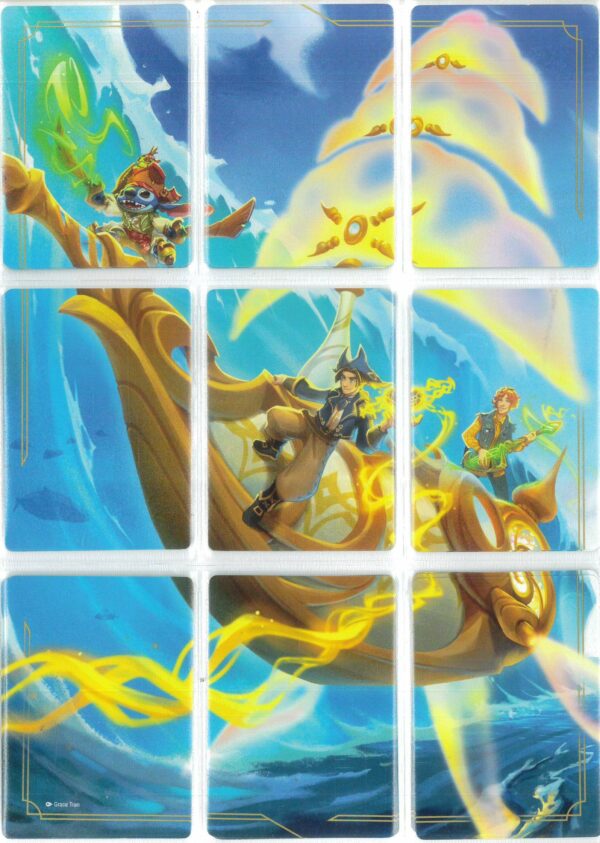 DISNEY LORCANA SINGLE CARDS: AZURITE SEA #427: Azurite Seas – 9 card (set) puzzle picture (Common : NM)