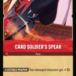 DISNEY LORCANA SINGLE CARDS: AZURITE SEA #47: Card Soldier’s Spear (Uncommon 134/204: NM)