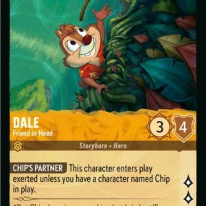 DISNEY LORCANA SINGLE CARDS: AZURITE SEA #63: Dale – Friend in Need (Common 7/204: NM)