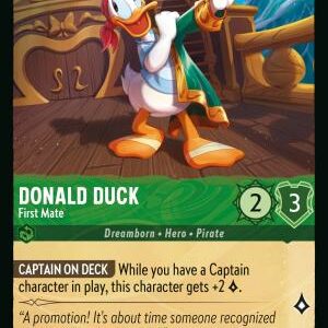 DISNEY LORCANA SINGLE CARDS: AZURITE SEA #73: Donald Duck – First Mate (Uncommon 80/204: NM)