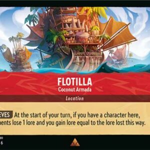 DISNEY LORCANA SINGLE CARDS: AZURITE SEA #80: Flotilla (Rare Foil 135/204: NM)