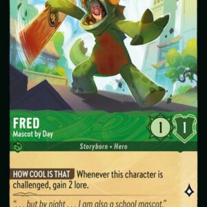 DISNEY LORCANA SINGLE CARDS: AZURITE SEA #82: Fred – Mascot by Day (Common Foil 75/204: NM)