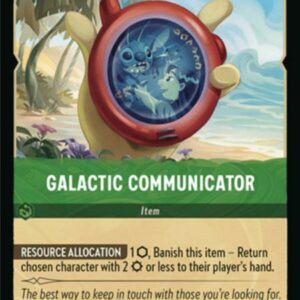 DISNEY LORCANA SINGLE CARDS: AZURITE SEA #92: Galactic Communicator (Common 99/204: NM)