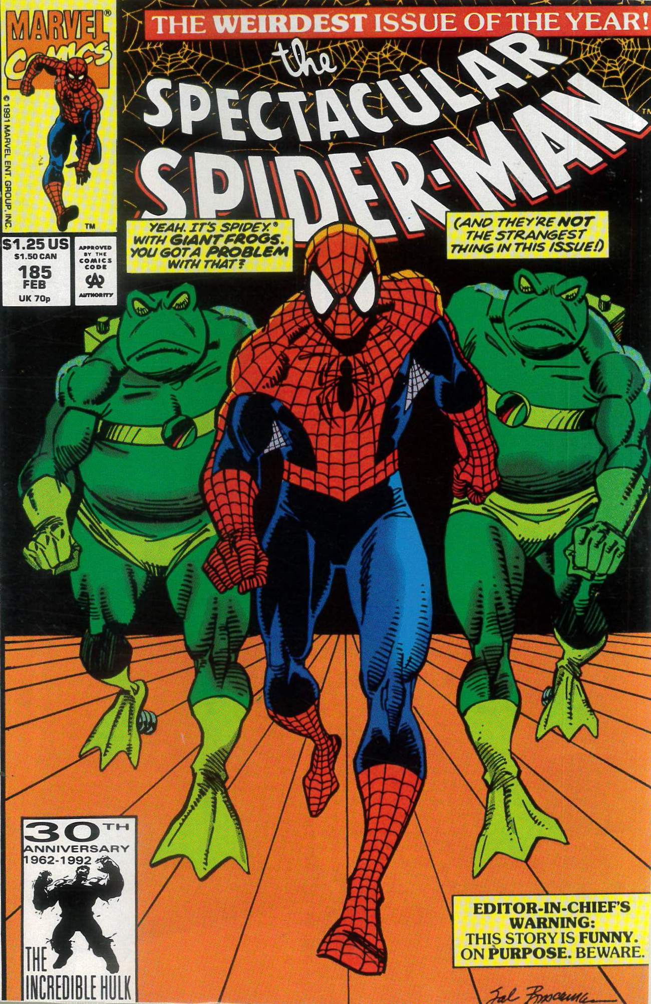 SPECTACULAR SPIDER-MAN (1976-1998,2011 SERIES) #185 SPECTACULAR SPIDER-MAN (1976-1998,2011 SERIES) #185
