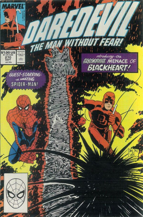 DAREDEVIL (1964-2018 SERIES) #270: 1st Blackheart: Spider-Man: Mephisto 9.4 NM