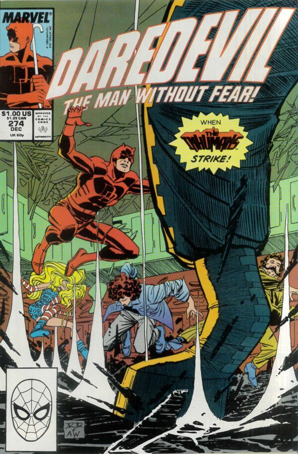 DAREDEVIL (1964-2018 SERIES) #274: Inhumans: Blackbolt: Medusa: Karnak: Lockjaw: Gorgon: NM