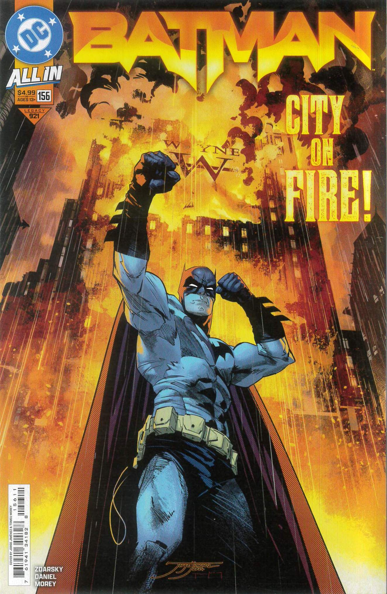 BATMAN (2016-2025 SERIES) #156: Jorge Jimenez cover A BATMAN (2016-2025 SERIES) #156: Jorge Jimenez cover A