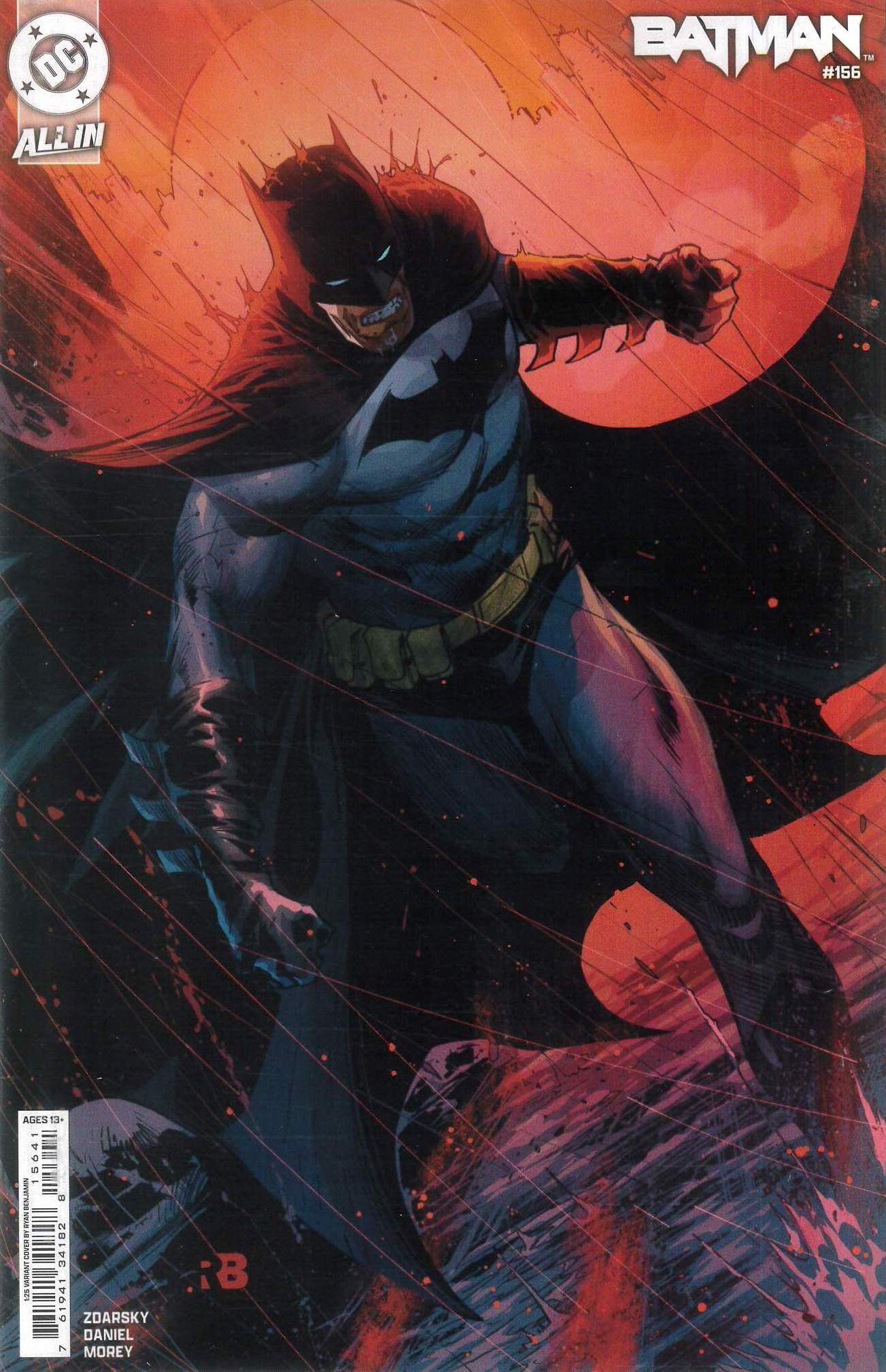 BATMAN (2016-2025 SERIES: VARIANT EDITION) #156: Ryan Benjamin RI cover D BATMAN (2016-2025 SERIES: VARIANT EDITION) #156: Ryan Benjamin RI cover D
