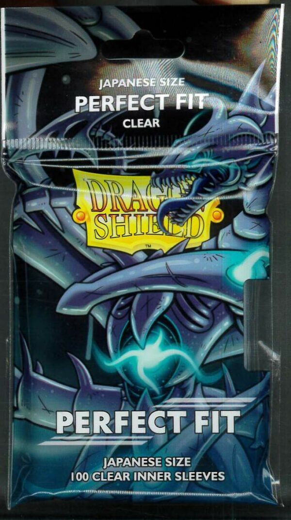 DRAGON SHIELD CARD SLEEVES (JAPANESE 60 PACK YGO) #43: Clear Inner Sleeves 100pk (Perfect fit 59x86mm)