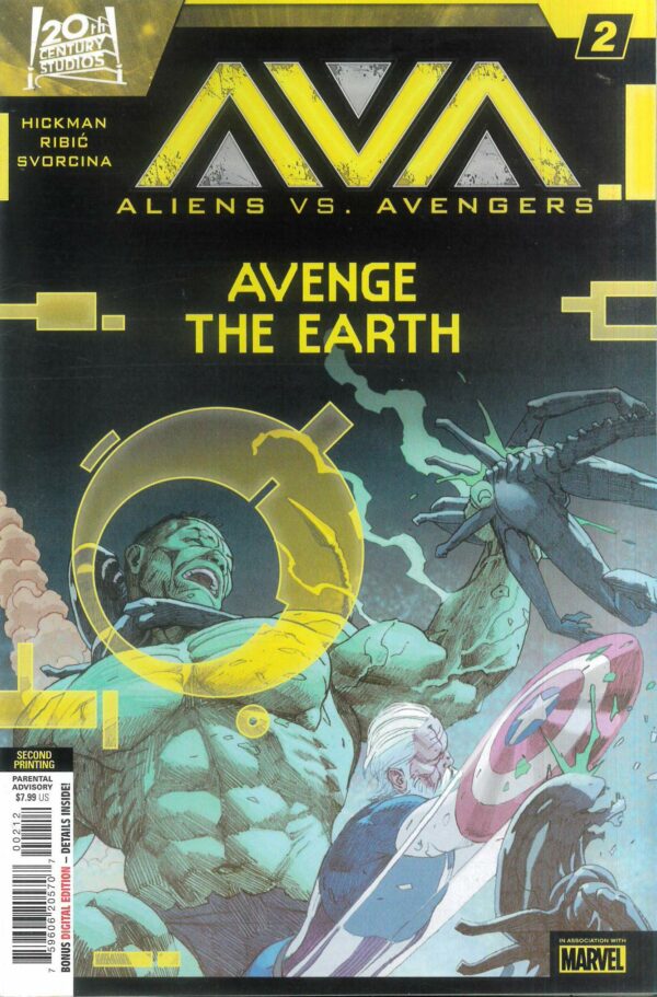 ALIENS VS AVENGERS #2: Esad Ribic 2nd Print