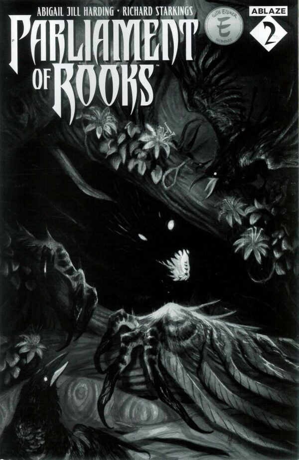 PARLIAMENT OF ROOKS #2: Abigail Jill Harding B&W cover B