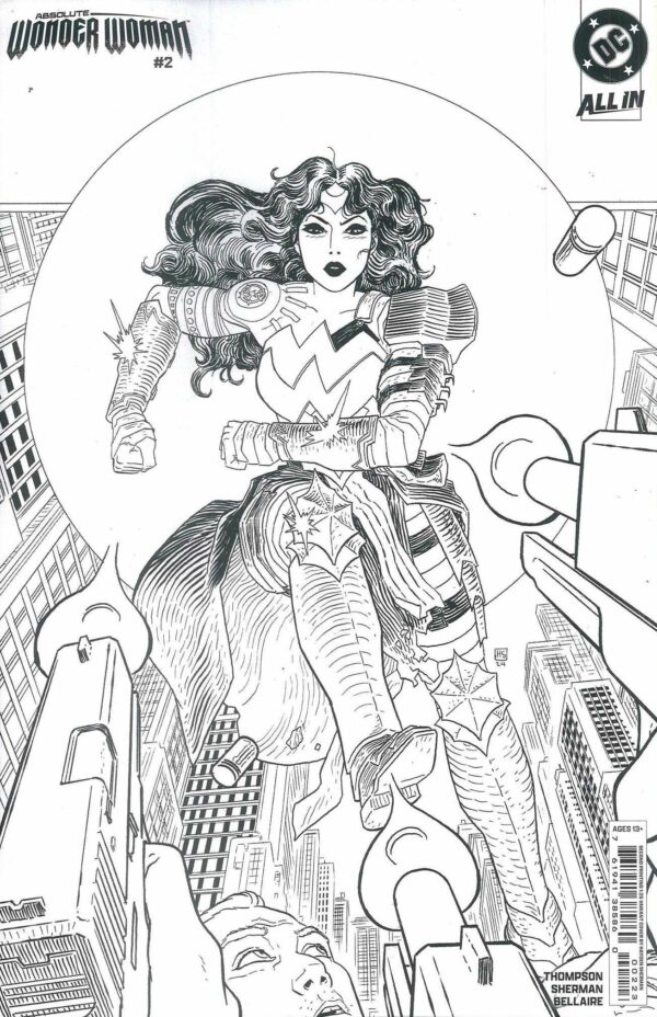 ABSOLUTE WONDER WOMAN #2: Hayden Sherman Inks 3rd Print RI cover D
