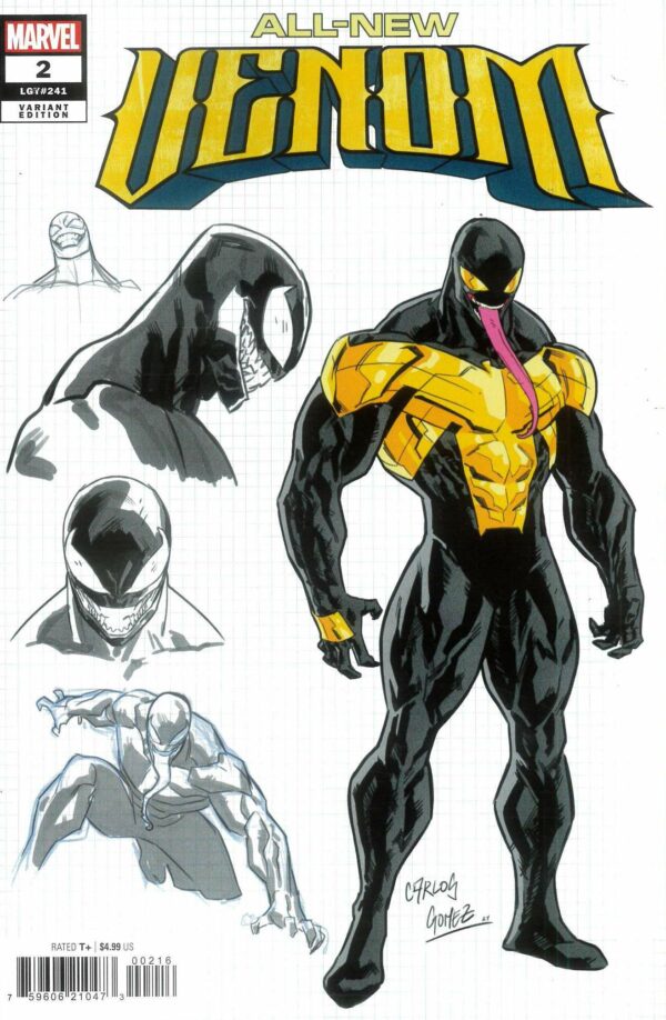 ALL NEW VENOM #2: Carlos E. Gomez Design RI cover P