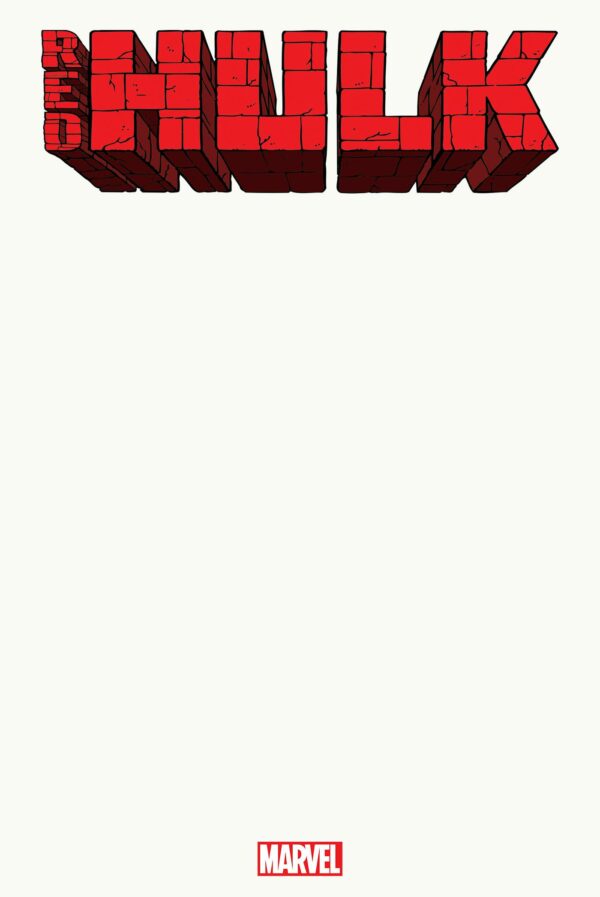 RED HULK (2025 SERIES) #1: Red Blank Sketch cover E