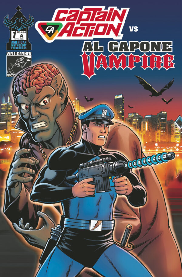 CAPTAIN ACTION VS AL CAPONE VAMPIRE #1: Brendon Fraim cover A