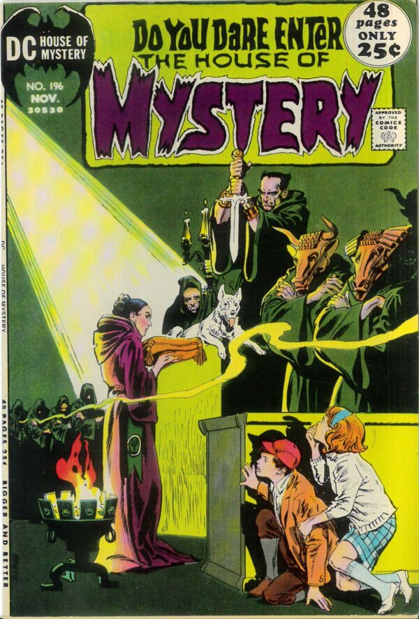 HOUSE OF MYSTERY #196: Gray Mowwor, Alex Toth, Gil Kane, Sergo Aragones – VF/NM