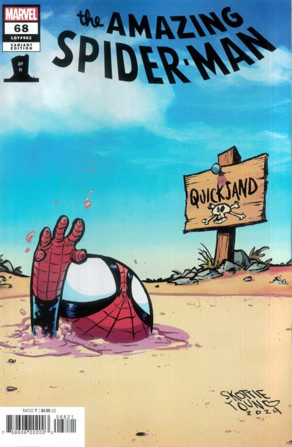 AMAZING SPIDER-MAN (2022 SERIES) #68: Skottie Young 8 Deaths of Spider-man cover B