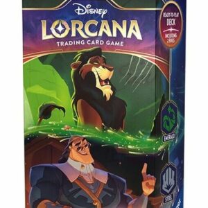 DISNEY LORCANA STARTER DECK #5002: Shimmering Skies (Emerald & Steel)