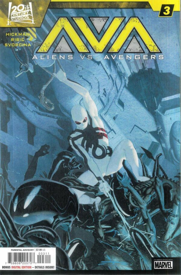ALIENS VS AVENGERS #3: Esad Ribic cover A