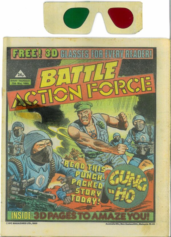 BATTLE ACTION FORCE (1983-1986 SERIES) #525: With 3D glasses