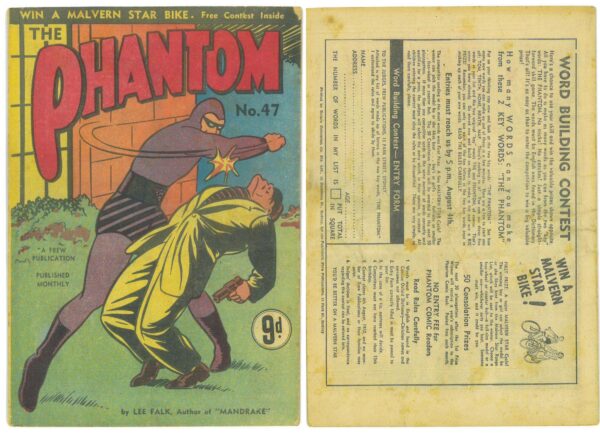 PHANTOM (1948 SERIES) #47: small piece missing fc – VG/FN