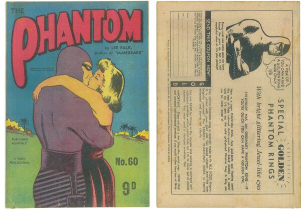 PHANTOM (1948 SERIES) #60: 1st Romance/Kiss cover – VF