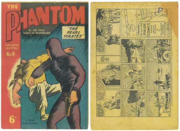 PHANTOM (1948 SERIES) #9: minor rolled, bc acid discolouration – VG/FN