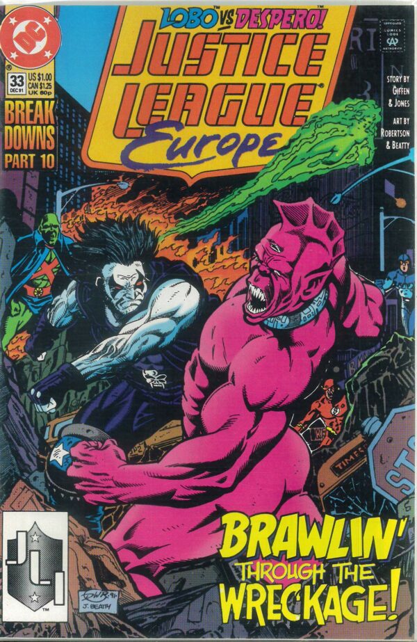 JUSTICE LEAGUE EUROPE #33: Sonic Genesis promo comic (15/11/1991)