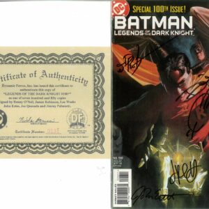 BATMAN: LEGENDS OF THE DARK KNIGHT (YELLOW & REG.) #100: Signed O’Neil/Robinson/Quesada/Weeks/Estes/Palmiotti COA NM