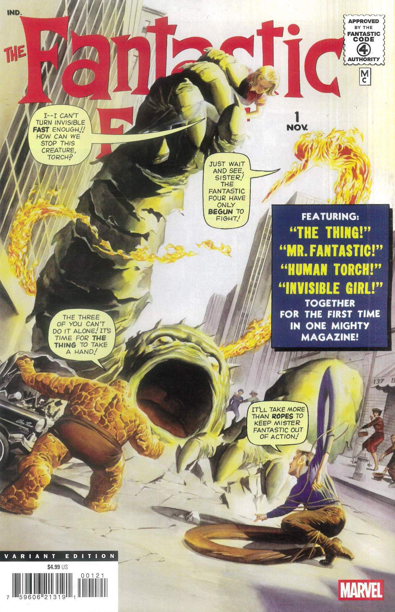 FANTASTIC FOUR (1961-1996,2003-2011,2012-2015 SER) #1: 2025 2nd Print Facsimile edition (Alex Ross cover B) FANTASTIC FOUR (1961-1996,2003-2011,2012-2015 SER) #1: 2025 2nd Print Facsimile edition (Alex Ross cover B)