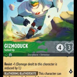 DISNEY LORCANA SINGLE CARDS: ARCHAZIA’S ISLAND #124: Gizmoduck – Suited Up (Uncommon Foil 105/204: NM)