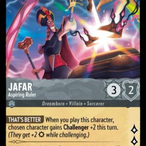 DISNEY LORCANA SINGLE CARDS: ARCHAZIA’S ISLAND #157: Jafar – Aspiring Ruler (Common Foil 190/204: NM)